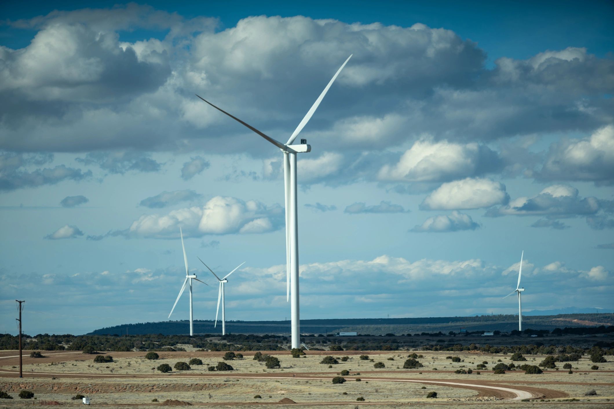 Wind turbines in a renewable energy landscape